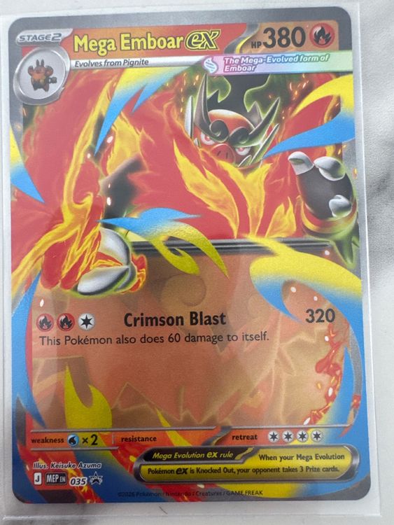 Mega Emboar ex MEP035 EN - Ascended Heroes PROMO (Neu (gemäss ...