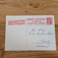 GS Entier Postal Bern 1927 Berlin Lugano
