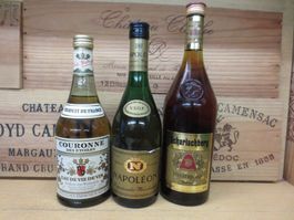 3 Versch. Fl. Weinbrand (Lot 464)
