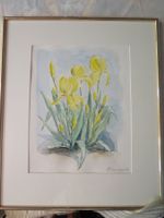 Original Blumenaquarell „Schwertlilien“ (1998)