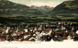 Sarnen mit Blick nach Fühli und Melchthal