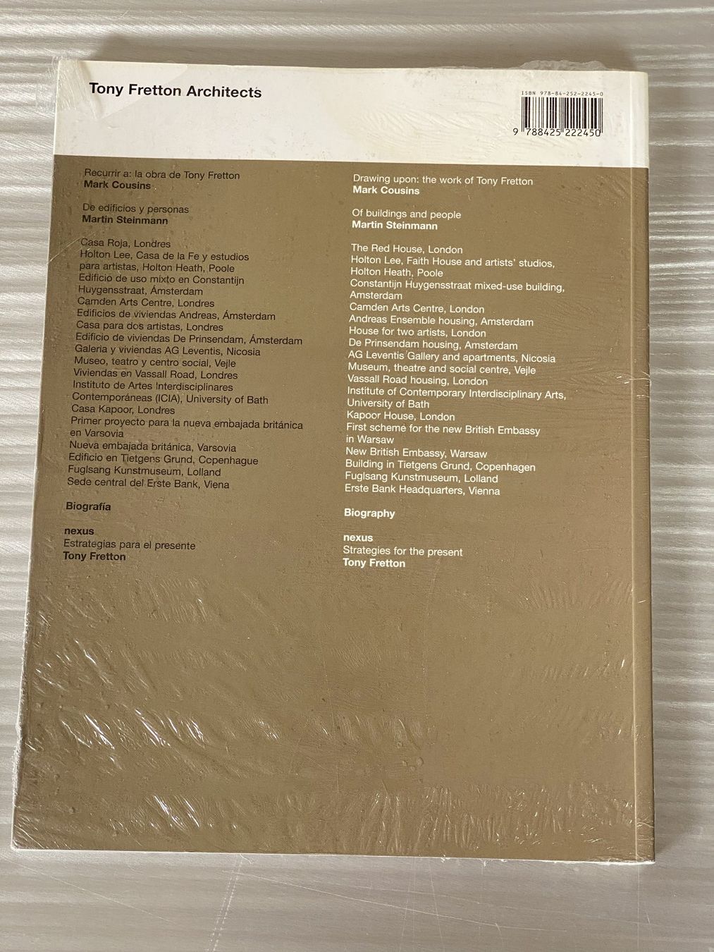 Libri: 2G - TONY FRETTON - NEW – Nuovo e nell'imballaggio originale da Zürich venduto da Abost 1
