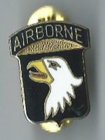 Luftlandepiloten Abzeichen Adler mit Schriftzug AIRBORNE, Pi