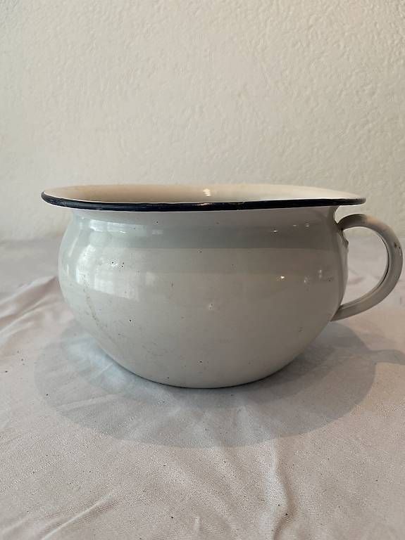 Pentole: Nachttopf aus Emaille, Vintage – Usato da Schaffhausen venduto da stregina