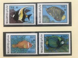 WWF Malediven 1986 Satz Riff-Fische Pazifik postfrisch