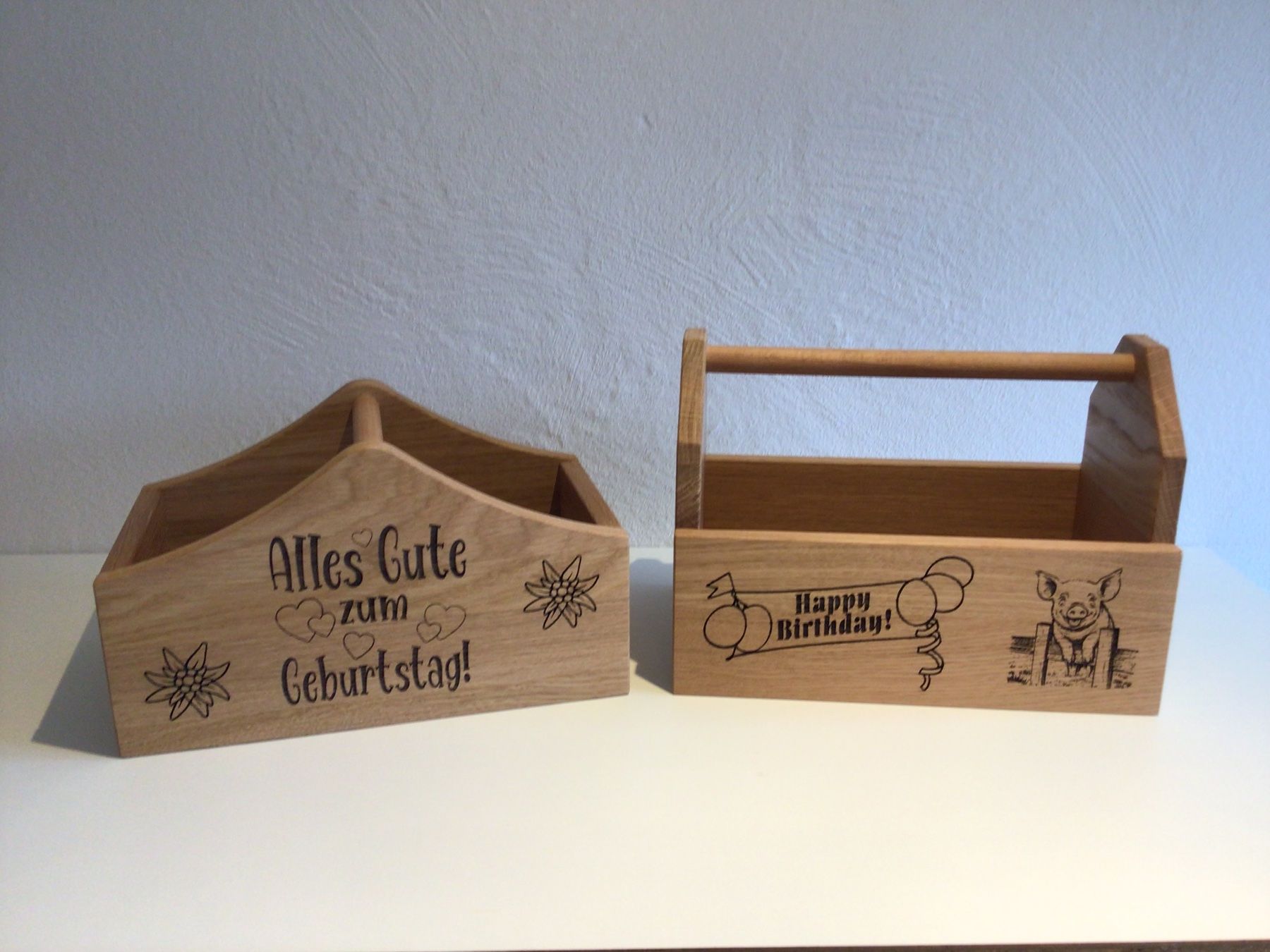Holzartikel: 2x Eichen Geschenkkisten – Neu (gemäss Beschreibung) aus Benken SG von Hagli76