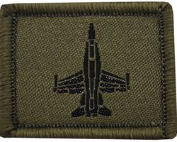 Schweizer Luftwaffe FA/-18 Stoffabzeichen, mit Klett