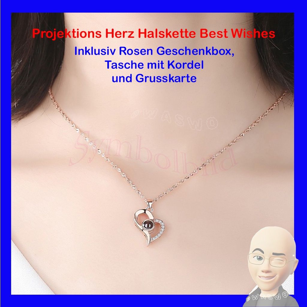 Catenine: Projektions Herz Halskette mit Geschenkbox – Nuovo e nell'imballaggio originale da Istighofen venduto da Waswo 1