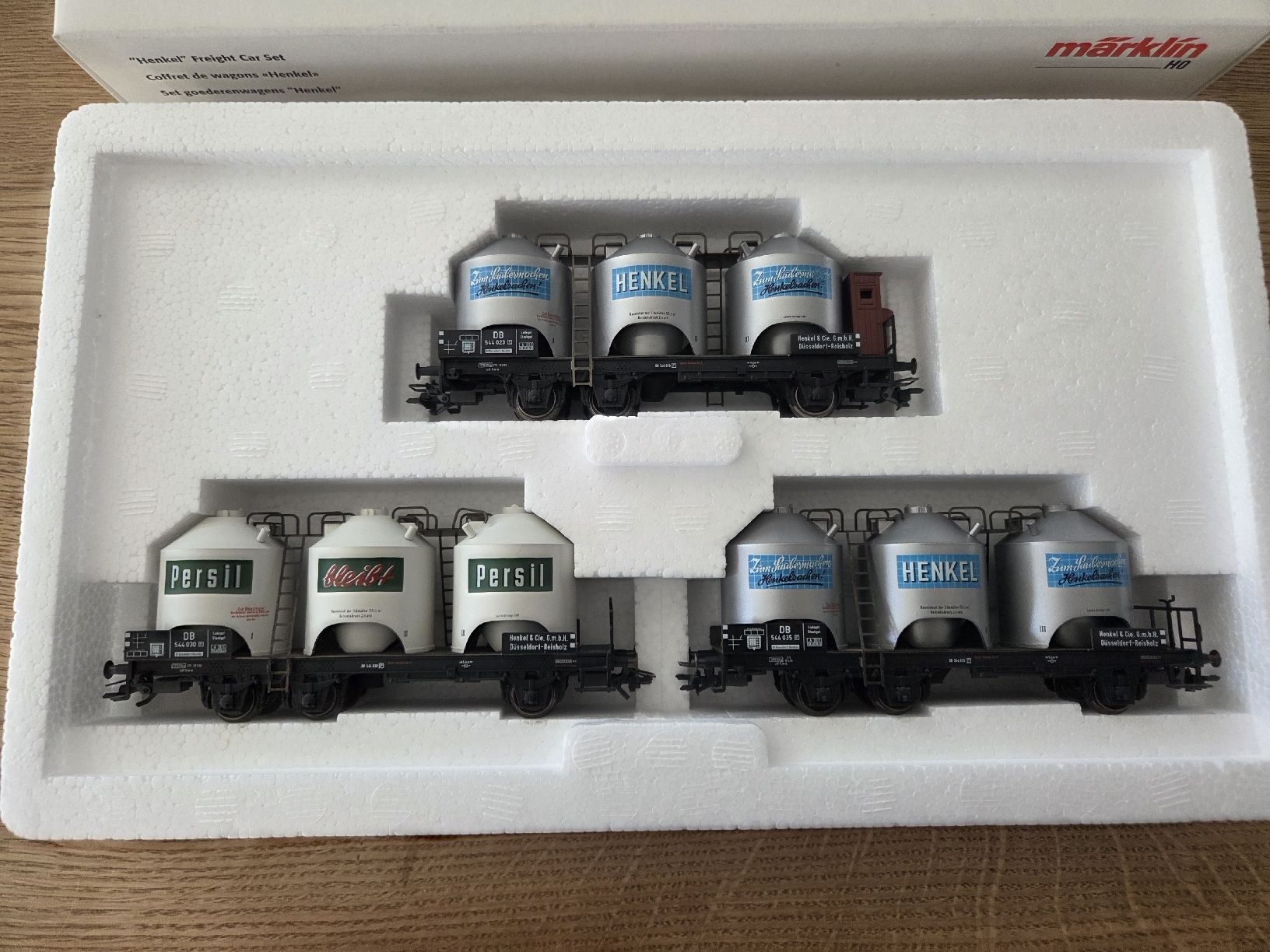 Märklin Modellini di ferrovie: Märklin 47896 Güterwagen Set Henkel – Usato da Berikon venduto da TopLok1
