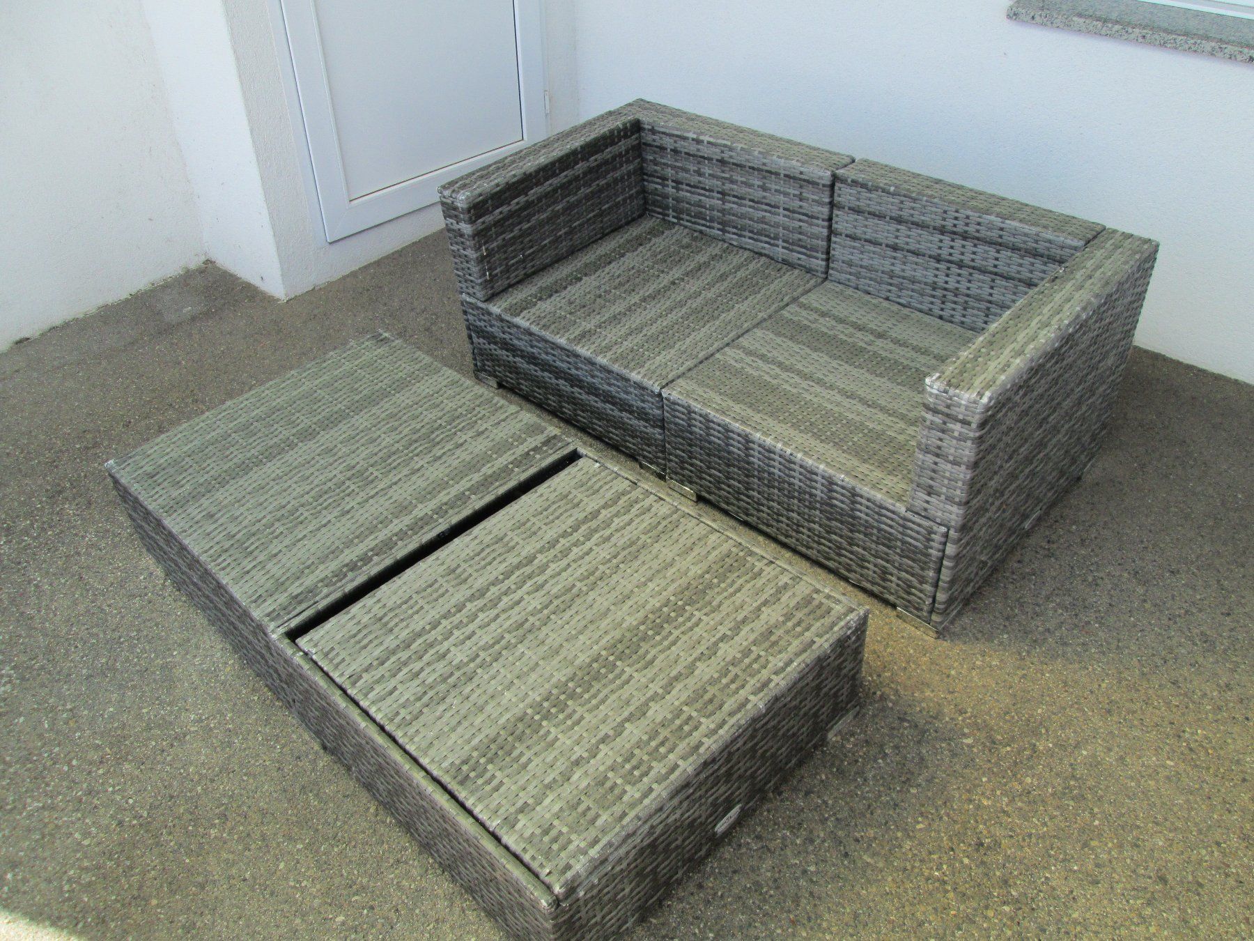 Set di tavolo e panche: Gartenlounge 4-Teiler Rattan VidaXL – Usato da Movelier venduto da ddomenika 5