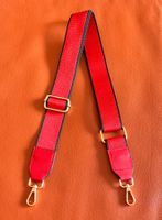 Schulterriemen für Handtaschen (Rot-Schwarz) mit gold Haken