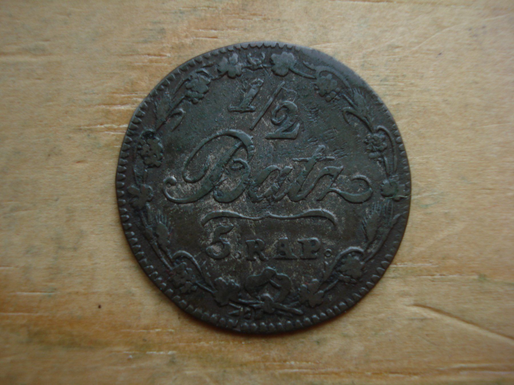 Alle Münzen: (S)Waadt 1/2 Batz 1805 – Gebraucht aus Erlach von Net-Coins 1
