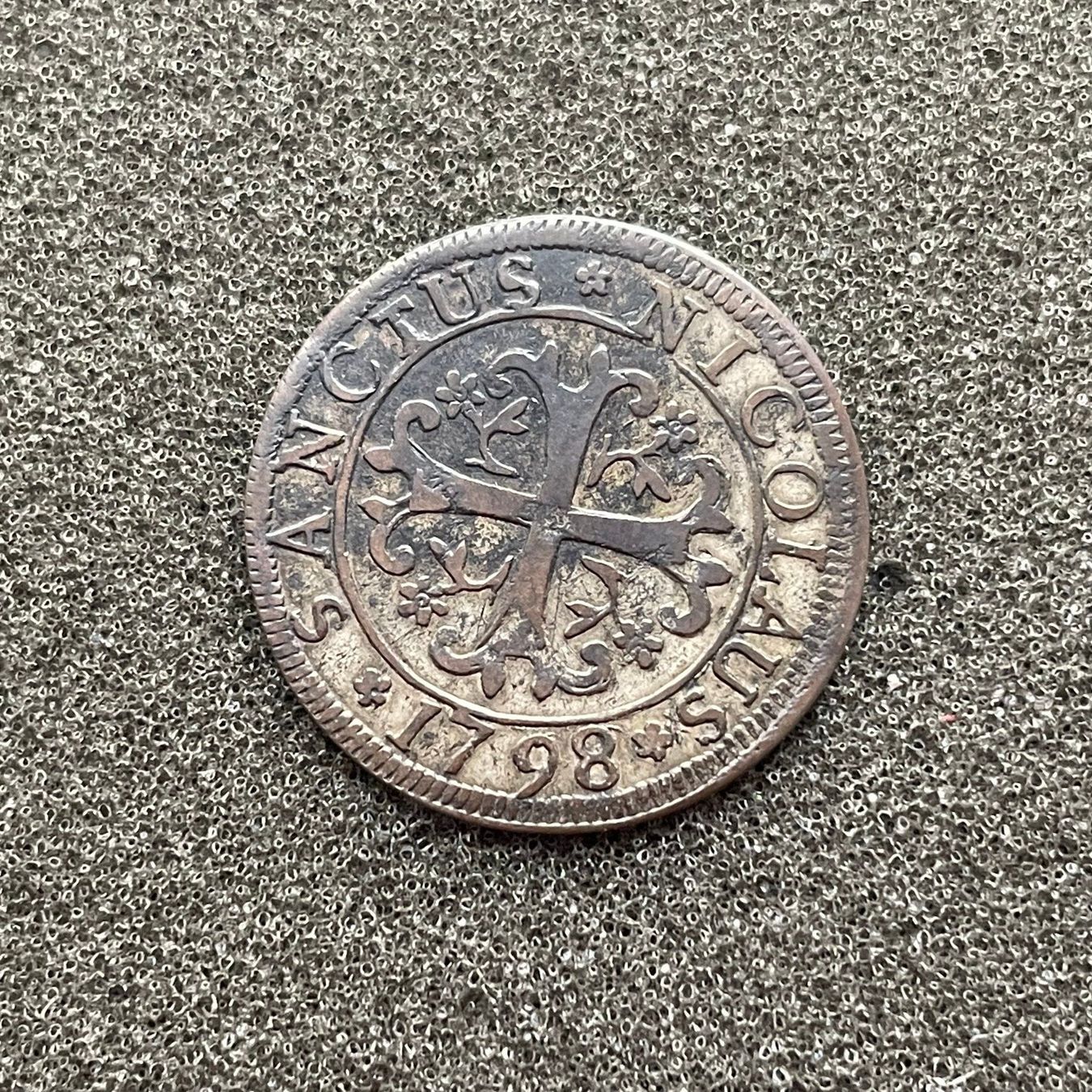 Alle Münzen: 1/2 Batz Kanton Freiburg 1798 - 207 – Gebraucht aus Reitnau von tb-muenzen 1
