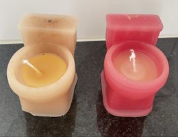 WC Kerzen Set 2er . ungebraucht