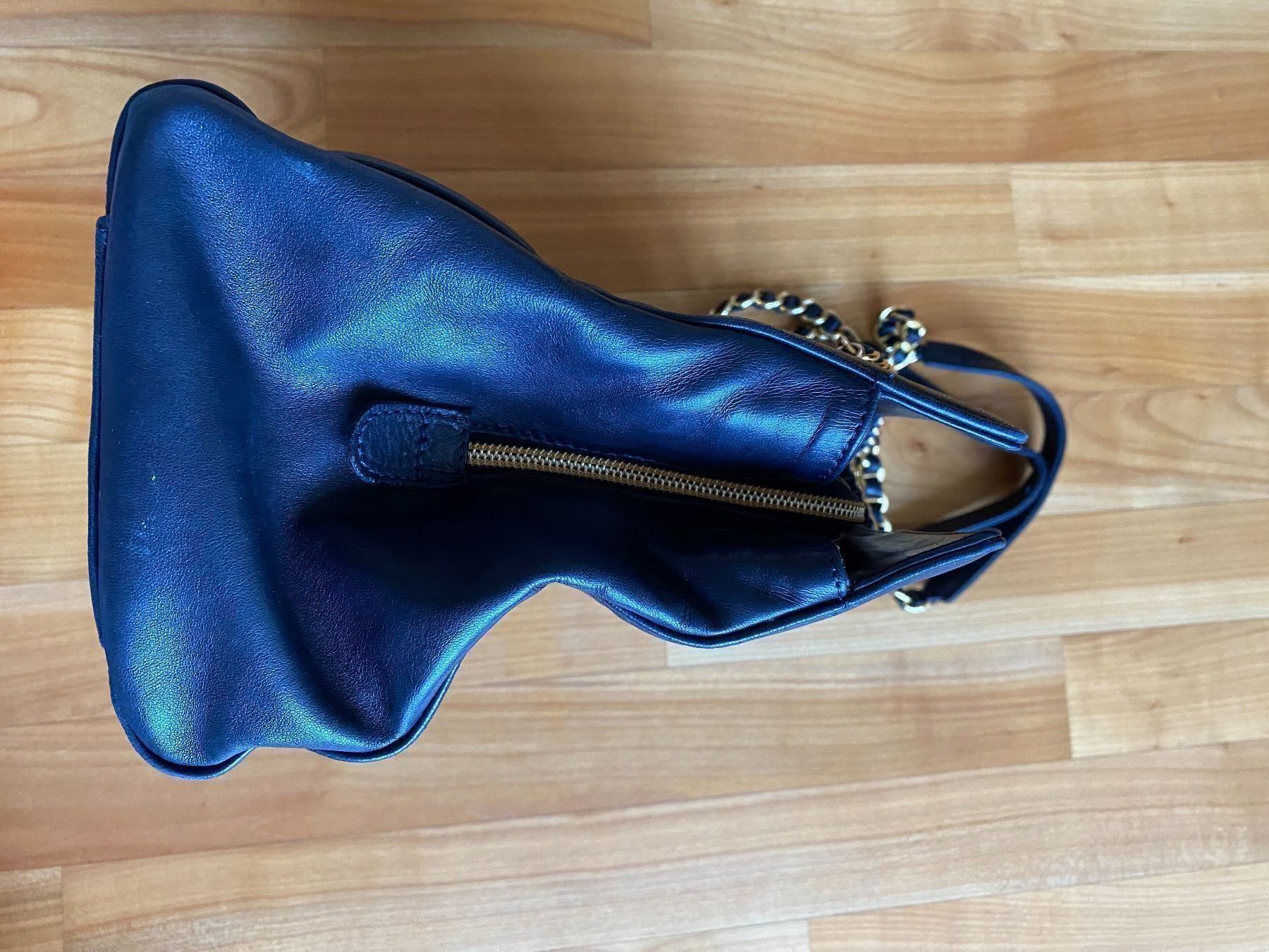 Taschen für Damen: Blaue Leder Handtasche - weiches Leder – Neu (gemäss Beschreibung) aus Zug von tami12 6