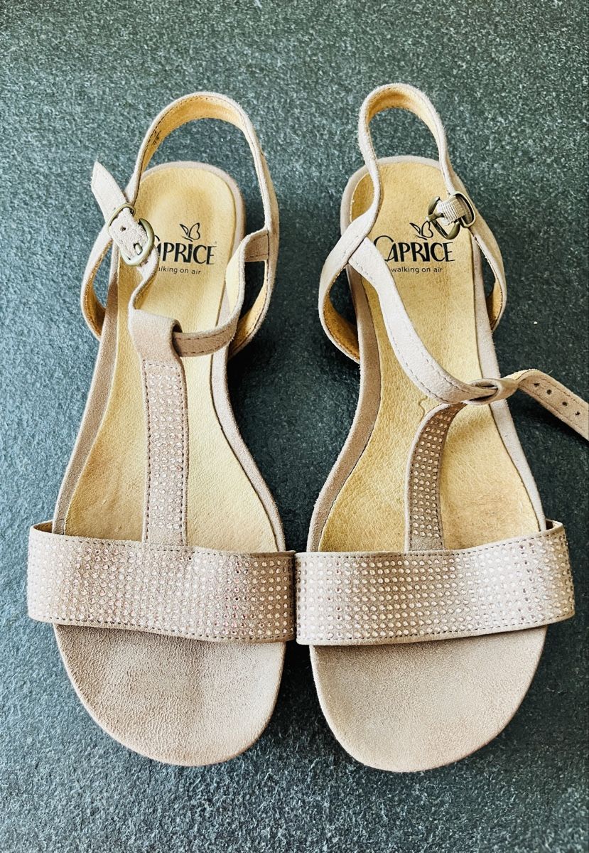 Damenschuhe: leichte Sandalen Leder Rosatonig Gr 37 – Gebraucht aus Ittigen von franzis6