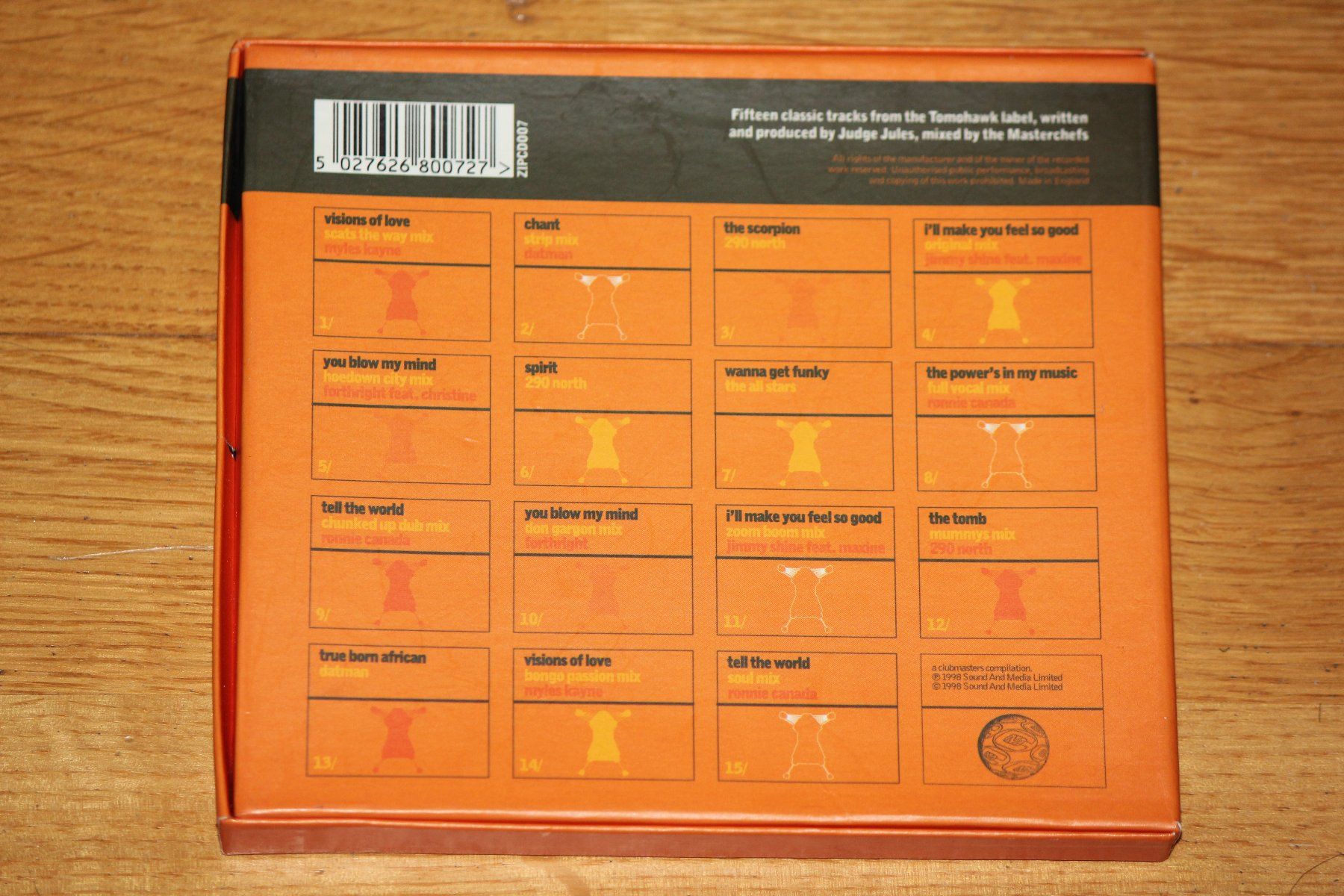 CDs: JUDGE JULES - Tomohawk Masters – Gebraucht aus Wichtrach von LuckyLuke69 1