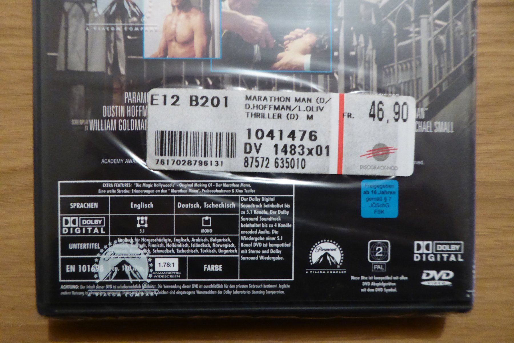 Alle DVDs: DVD OVP Der Marathon Mann Dustin Hoffman – Neu und originalverpackt aus Allschwil von Summelsarium 3