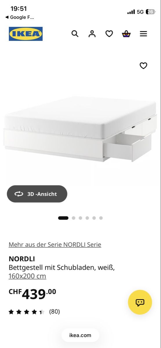 Ikea Betten: Ikea Nordli Bett – Gebraucht aus Winterthur von sina852636 2