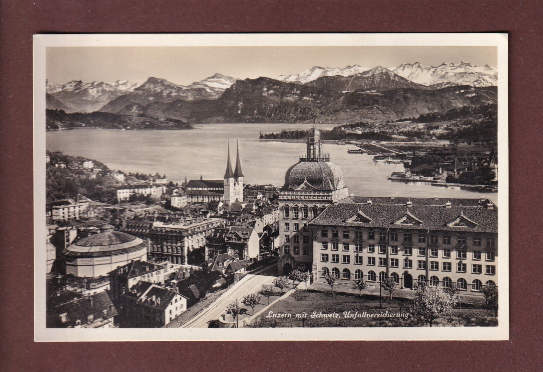 Cartoline postali: LUZERN - Unfallversicherung – Usato da Pully venduto da nicecards