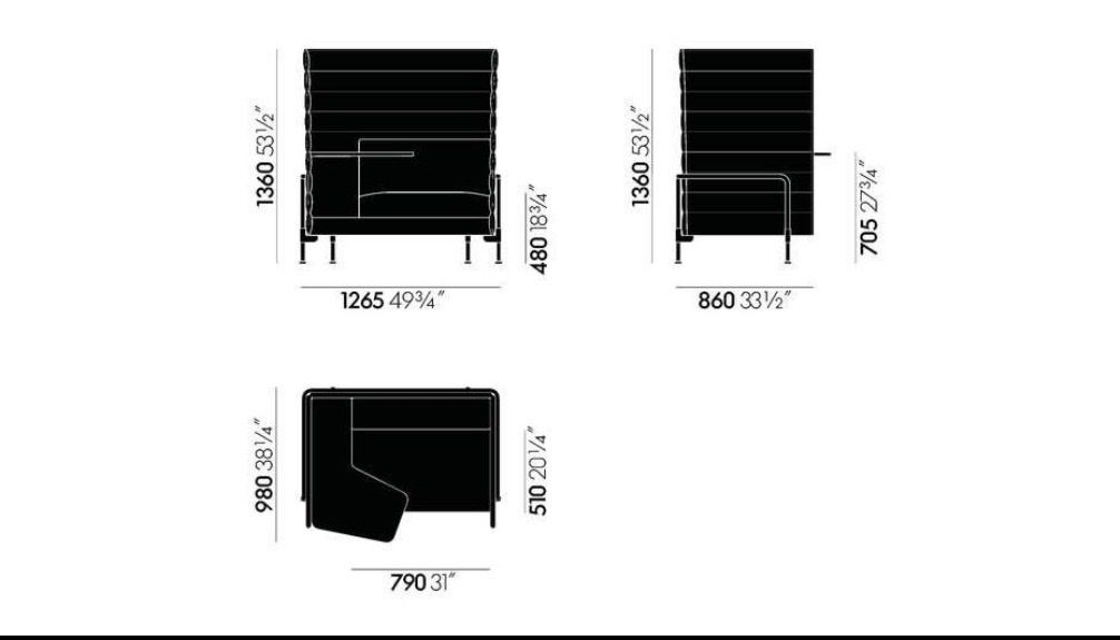 Vitra Divani: Vitra Alcove Work Sofa – Usato da Nürensdorf venduto da donmiguel7 9