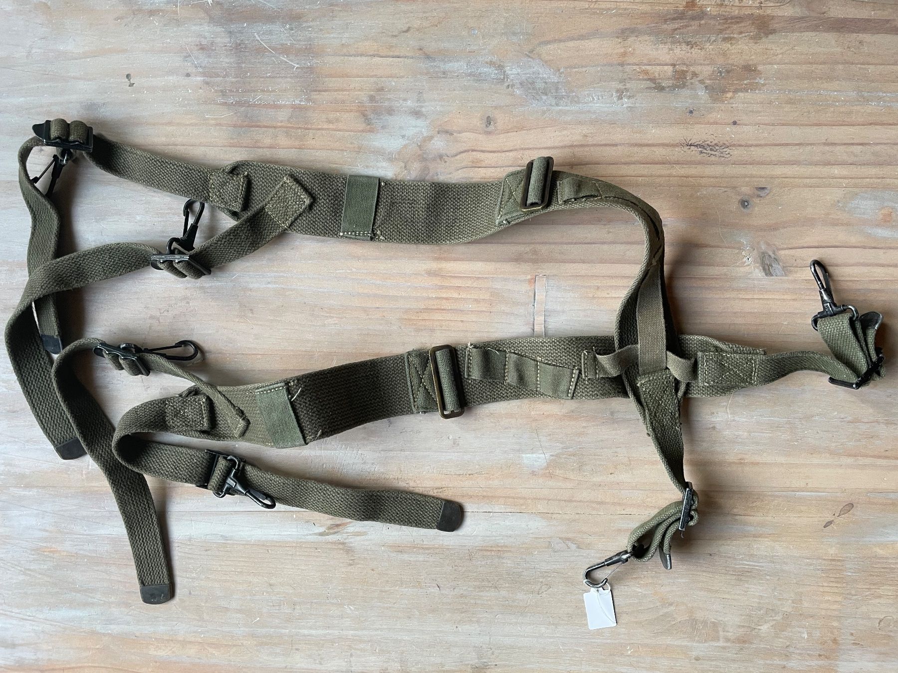 US Army Uniformi: WW2 US Army M-1944 suspenders – Usato da Oberbütschel venduto da Woodie2005