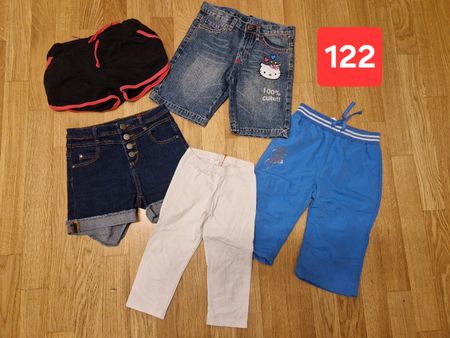 Lot shorts fille été taille 122