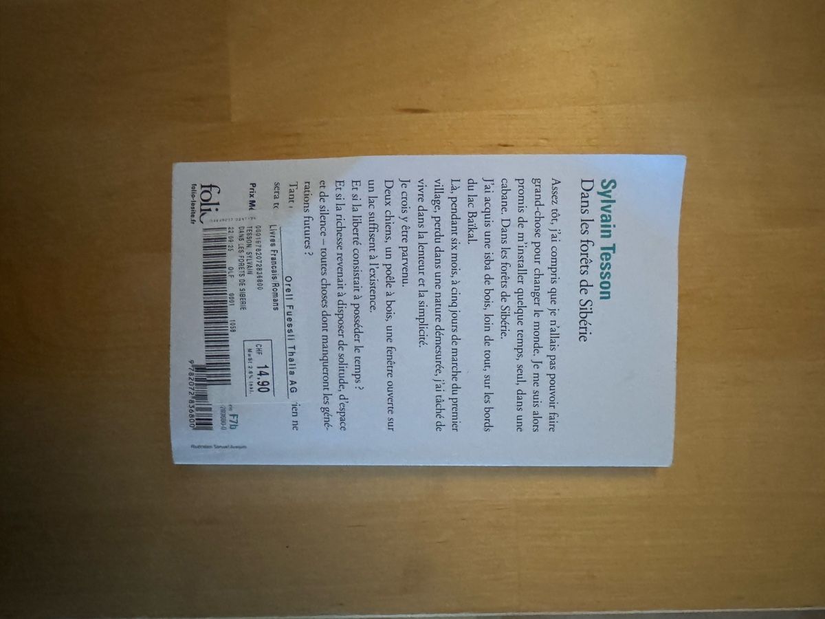 Libri: Sylvain Tessot - Dans les forêts de sibèrie – Usato da Schötz venduto da johannasetz 1