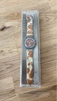 Exklusive Swatch Chrono Uhr mit Pferdehaar-Armband, selten!