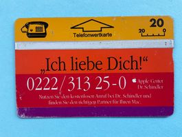 Telefonkarte Österreich P115 “Ich liebe Dich” 1000 Ex