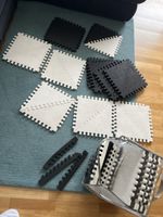 Spielmatte Puzzlematten Set schwarz weiss gebraucht