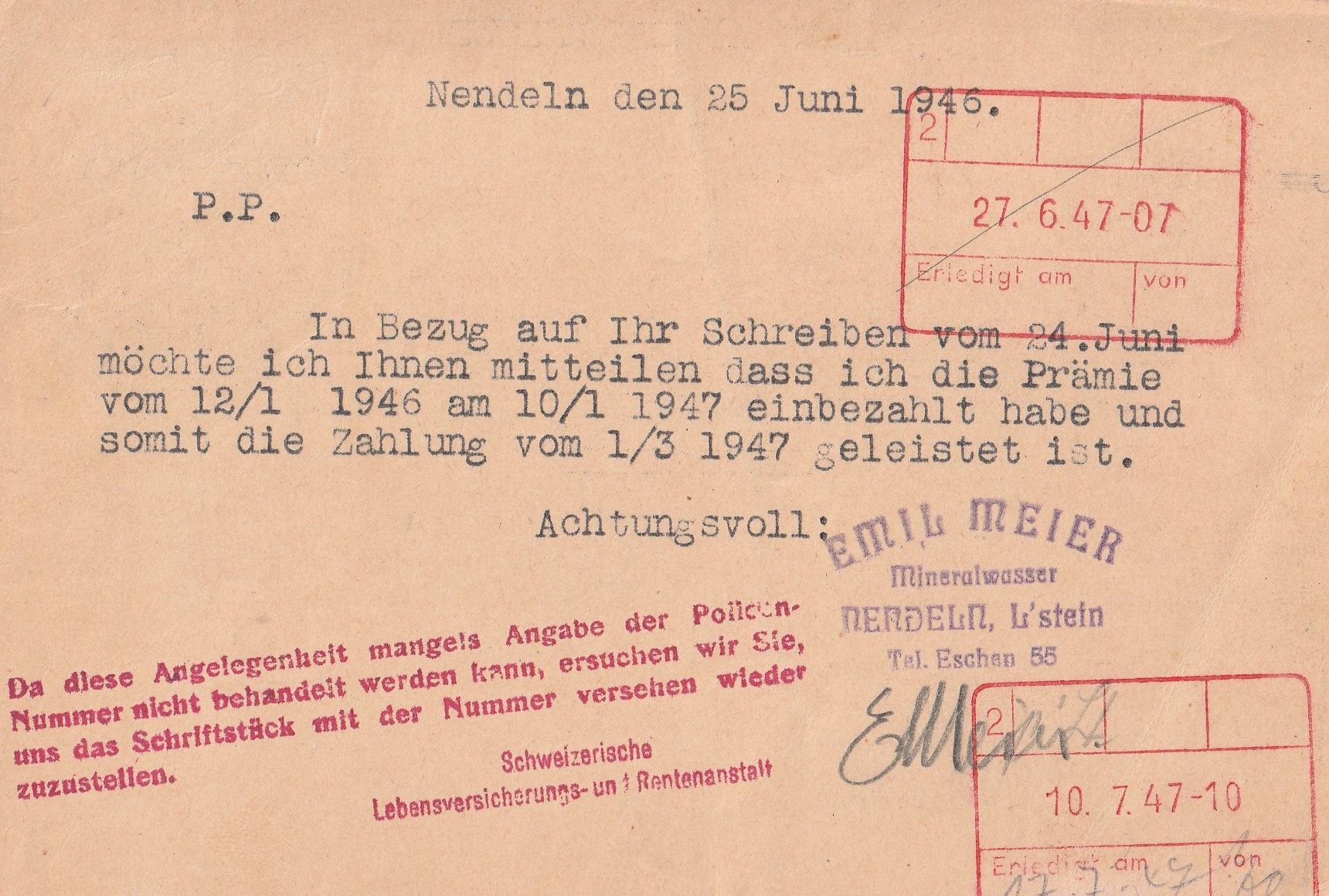 Tous les timbres: FL 4 x 10 Rp. GS-Pk – D'occasion à Rorschacherberg par fratovi2 5