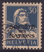 Dienstmarke SDN SBK-Nr. 20 (Tellbrustbild 1922-1925)