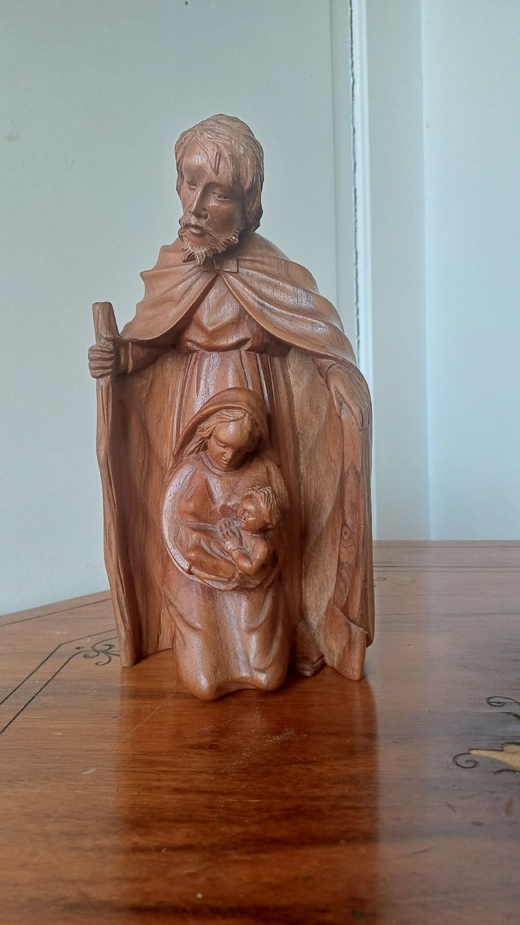 Statuette: Schöne geschnitzte Heiligenfigur  – Usato da Flawil venduto da Naphtali 1