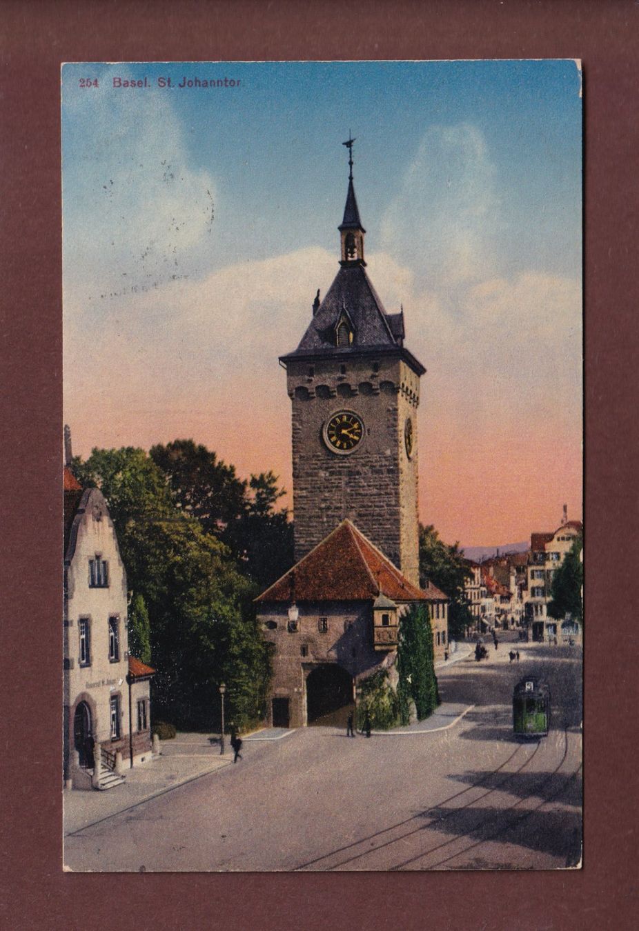 Cartes postales: BASEL - St. Johanntor - Tram - 1922 – D'occasion à Pully par nicecards-shop
