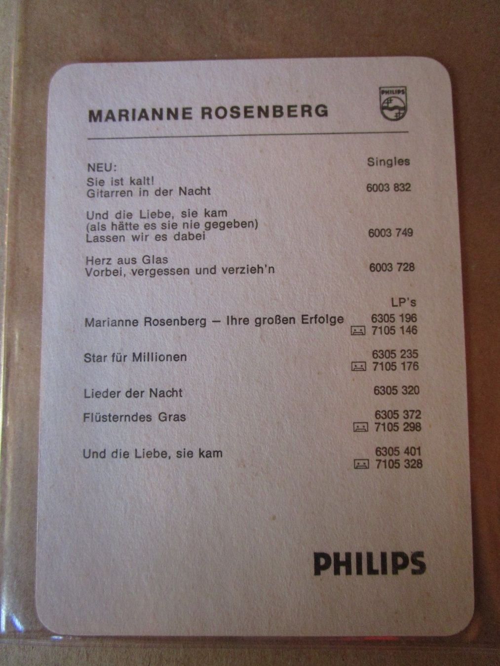 Autografi: MARIANNE ROSENBERG SÄNGERIN AUTOGRAMM – Usato da GUTENSWIL venduto da Alpina6 1