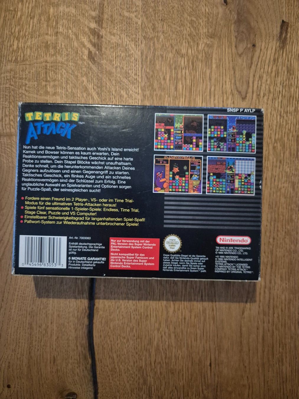 Nintendo Giochi: Tetris Attack SNES OVP – Usato da Pratteln venduto da RETRO1989 1