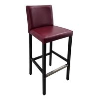 Barstuhl Holz/Leder rot, 12 STK