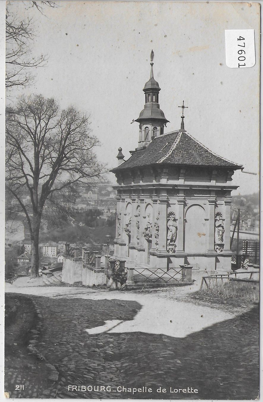 Cartoline postali: Fribourg - Chapelle de Lorette – Usato da Ettingen venduto da Kartenplanet