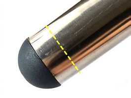 Kunststoffrohr-Einsatzstopfen Rund Tischbeine 32 mm, Schwarz