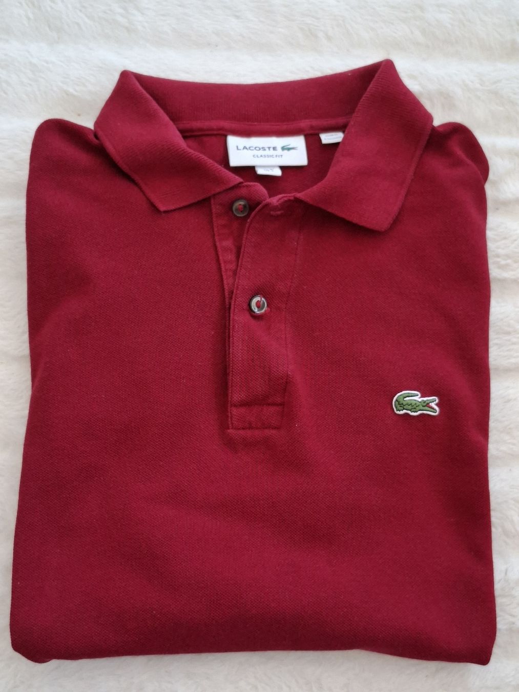 Lacoste Magliette Polo: Polo Lacoste bordeaux, taille L, – Usato da Renens VD venduto da ser_j2fn
