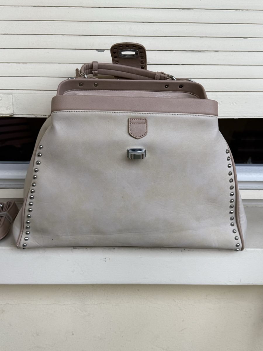 Borse da donna: Handtasche in Beige-Rosatönen – Usato da Basel venduto da zukk_ 1