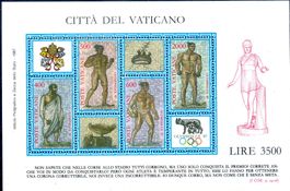 VATIKAN INT. BRIEFMARKENAUSSTELLUNG BLOCK ** POSTFRISCH **