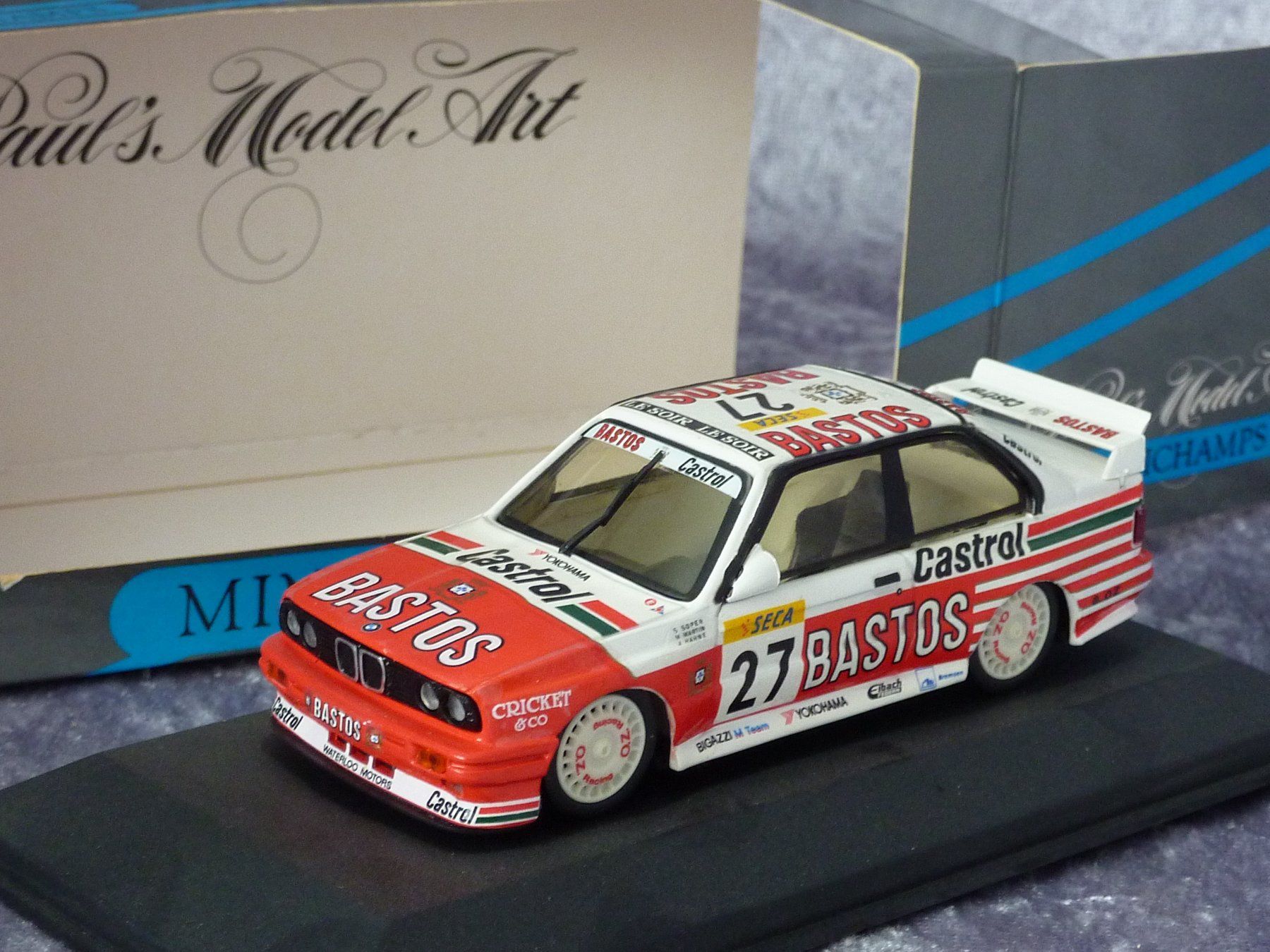 Minichamps Modellautos: BMW M3 E30 Bastos 1:43 – Neu (gemäss Beschreibung) aus Dürrenäsch von modellautos4you