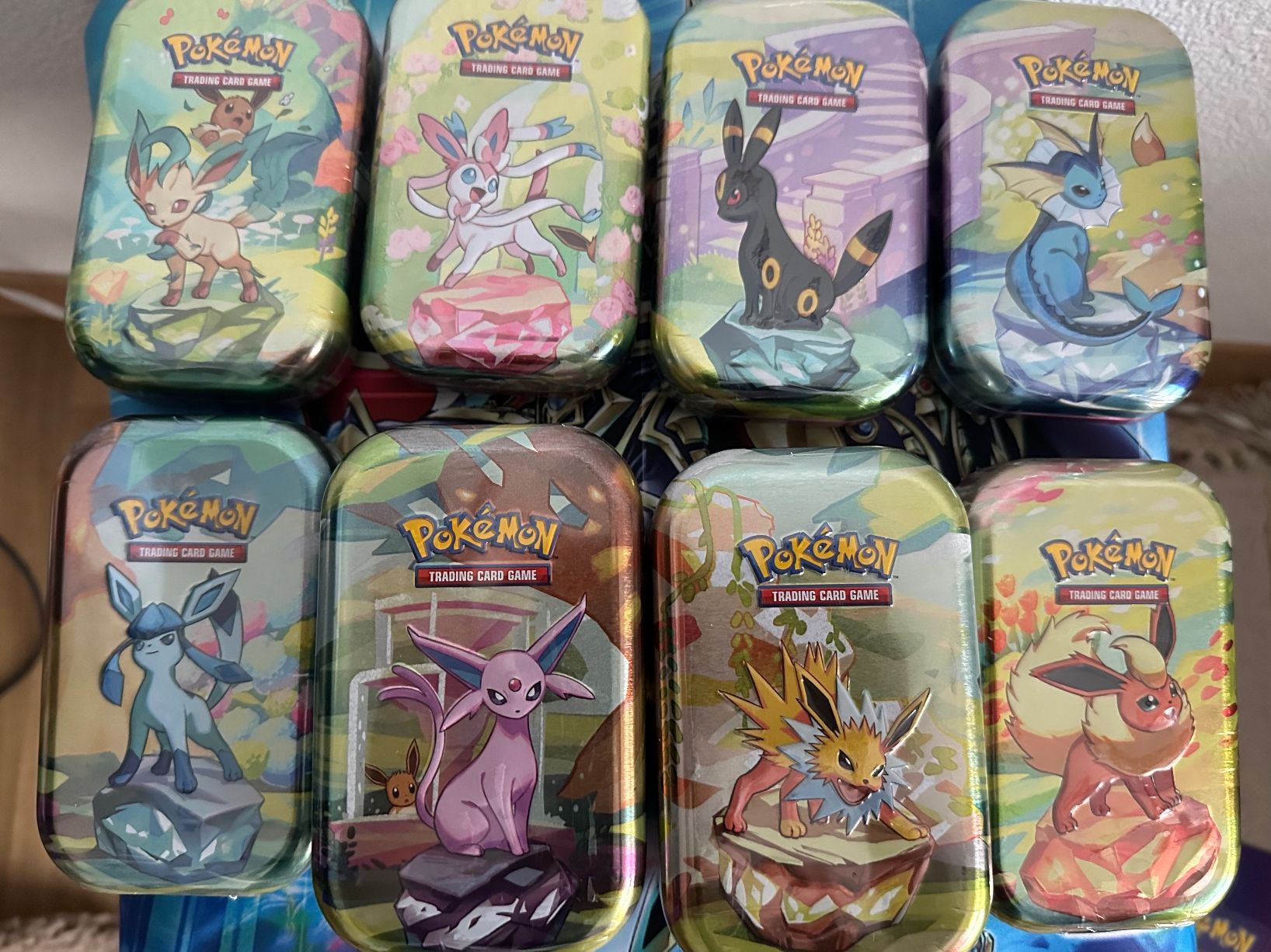 Pokémon Carte collezionabili: Pokémon Prismatic Evolution – 10x Mini Tin Display  - EN – Nuovo e nell'imballaggio originale da Bulle venduto da PokeSos 1