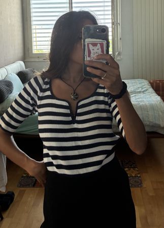 Ralph Lauren T-Shirt, gestreift, M, top Zus
