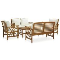 Garten-Lounge-Set Massivholz Akazie