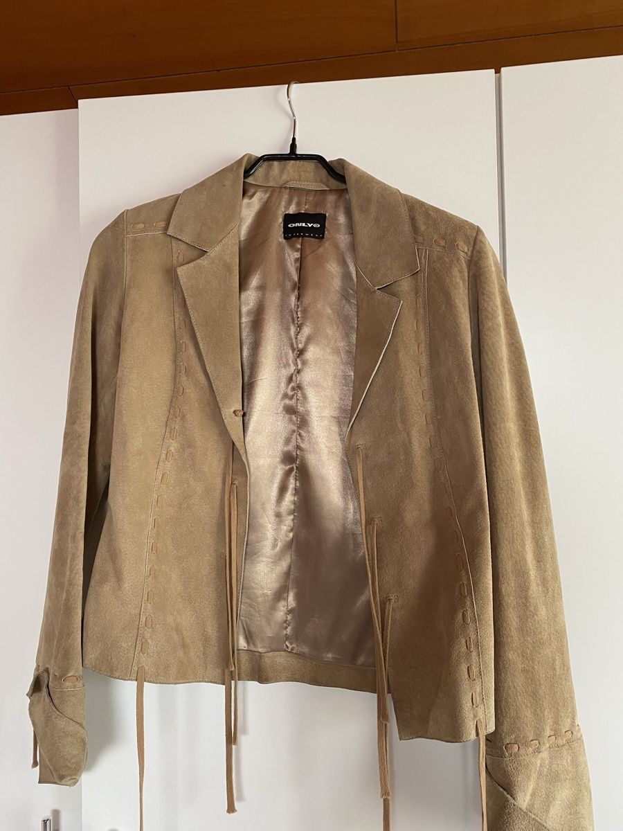 Only Giacche: Wildlederjacke hellbraun – Usato da Oftringen venduto da Sava06