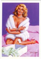 Postkarte "Pin-up".