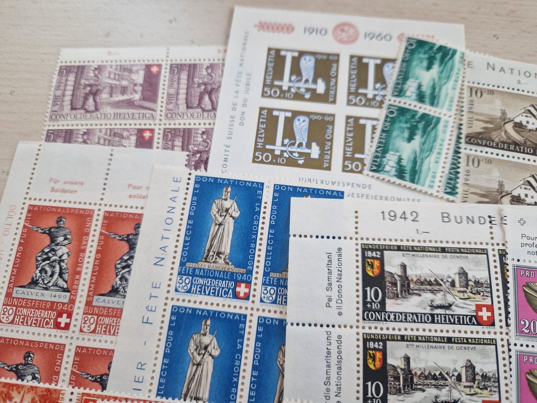 Tous les timbres: PP 4er Blöcke postfrisch**, ab 1.- – D'occasion à Burgdorf par Glossy01 1